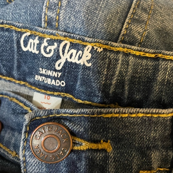 Kids Distressed Cat & Jack Jeans (size 10) - Picture 3 of 5